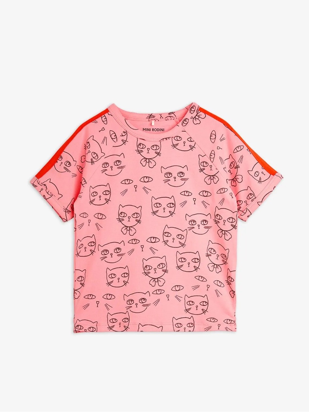 Mini Rodini Cathletes Pink Tee